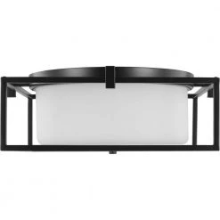 Chadwick 15-3/8 in. 2-Light Black Semi-Flush Mount by Progress Lighting -Progress Lighting Shop black progress lighting flush mount lights p350171 031 66 1000