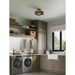 Hemsworth 13.5 in. Black 2-Light Semi-Flush Mount by Progress Lighting -Progress Lighting Shop black progress lighting flush mount lights p350172 031 c3 1000