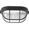 Bulkheads Collection 1-Light Black Flush Mount with Etched Ribbed Glass Lens by Progress Lighting -Progress Lighting Shop black progress lighting flush mount lights p3706 31 64 1000