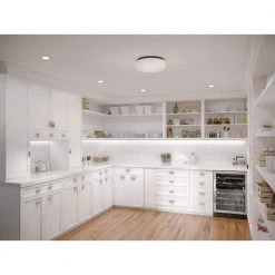 11 in. LED Drums 21-Watt Black Integrated LED Flush Mount for Garage and Pantry by Progress Lighting -Progress Lighting Shop black progress lighting flush mount lights p730005 031 30 c3 1000