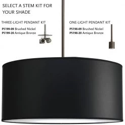 Markor Collection Black Parchment Accessory Shade by Progress Lighting -Progress Lighting Shop black progress lighting globes shades p8824 01 c3 1000