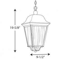 Kiawah Collection 3-Light Textured Black Clear Seeded Glass Farmhouse Outdoor Hanging Lantern Light by Progress Lighting -Progress Lighting Shop black progress lighting outdoor chandeliers p550001 031 31 1000