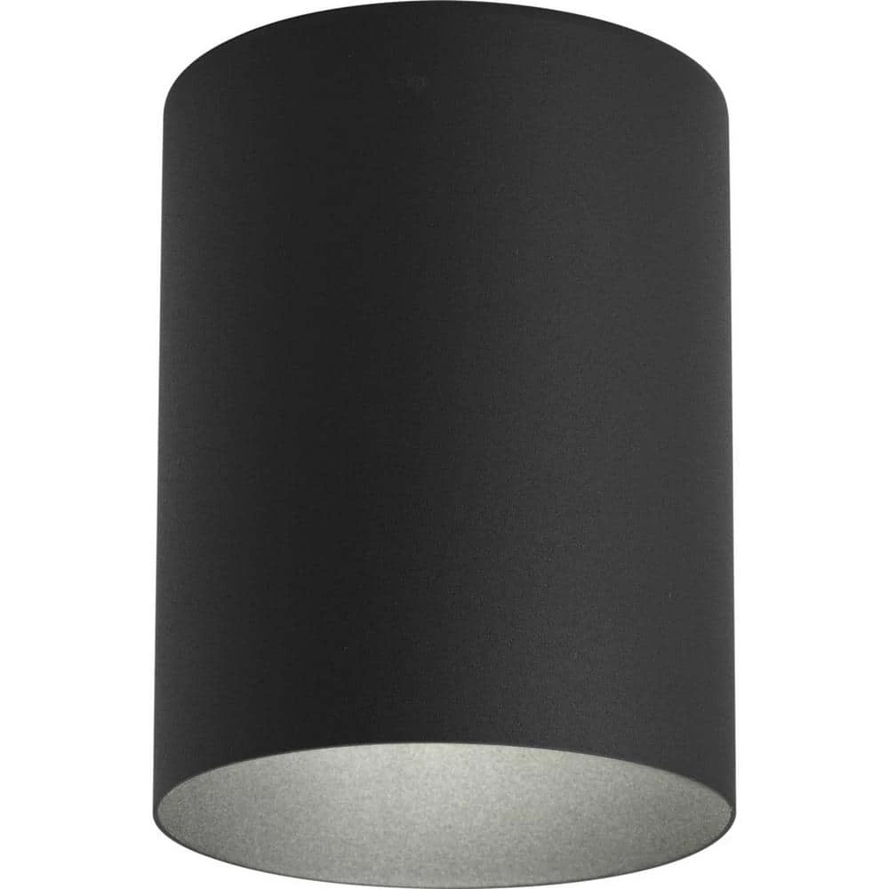 5" Black Outdoor Modern Ceiling Mount Cylinder for Outdoor Spaces by Progress Lighting 6 5" Black Outdoor Modern Ceiling Mount Cylinder for Outdoor Spaces by Progress Lighting - Image 4