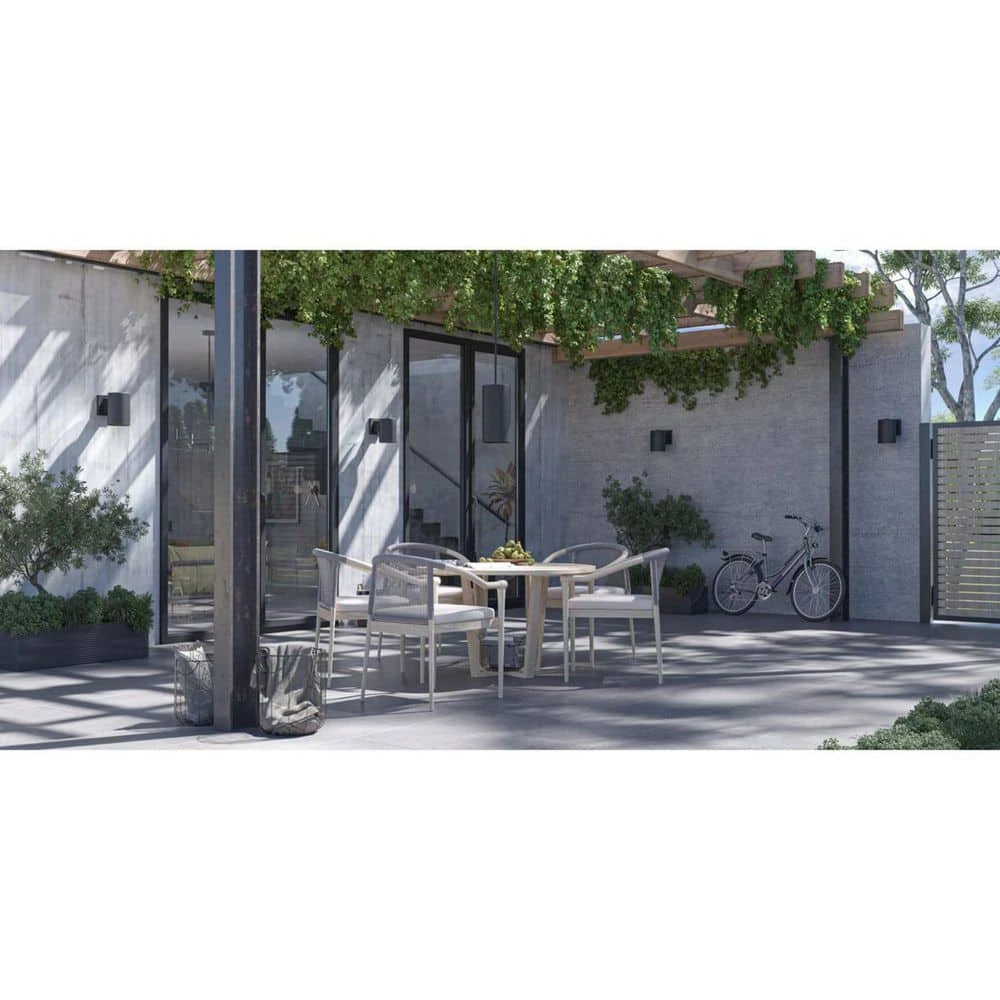 5" Black Outdoor Modern Ceiling Mount Cylinder for Outdoor Spaces by Progress Lighting 10 5" Black Outdoor Modern Ceiling Mount Cylinder for Outdoor Spaces by Progress Lighting - Image 8