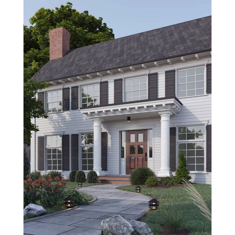 5" Black Outdoor Modern Ceiling Mount Cylinder for Outdoor Spaces by Progress Lighting 9 5" Black Outdoor Modern Ceiling Mount Cylinder for Outdoor Spaces by Progress Lighting - Image 7