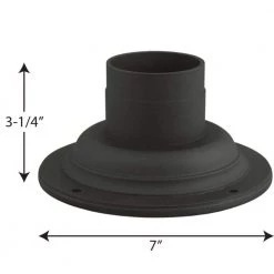 Black Pedestal Mount For Outdoor Post Lights by Progress Lighting -Progress Lighting Shop black progress lighting outdoor lighting accessories p8726 31 fa 1000