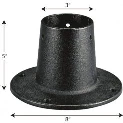 Black Post Adapter for 3" posts by Progress Lighting -Progress Lighting Shop black progress lighting outdoor lighting accessories p8748 31 fa 1000