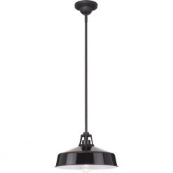 Cedar Springs 1-Light Black Textured Black Metal Shade Farmhouse Outdoor Hanging Light by Progress Lighting -Progress Lighting Shop black progress lighting outdoor pendant lights p550116 031 c3 1000