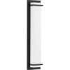 Z-1080 LED Collection 2-Light Textured Black White Acrylic Shade Modern Outdoor Large Wall Sconce Light by Progress Lighting -Progress Lighting Shop black progress lighting outdoor sconces p560211 031 30 64 1000