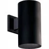 Cylinder Collection 6" Black Modern Outdoor LED Aluminum Wall Lantern Entry, Garage, Porch Light by Progress Lighting
