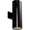 Cylinder Collection 6" Black Modern Outdoor Up and Down Light Aluminum Wall Lantern Light by Progress Lighting -Progress Lighting Shop black progress lighting outdoor sconces p5642 31 64 1000