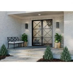 6" LED Square Cylinder Collection Black Modern Outdoor Up and Down Light Aluminum Wall Lantern by Progress Lighting -Progress Lighting Shop black progress lighting outdoor sconces p5644 31 30k 1f 1000