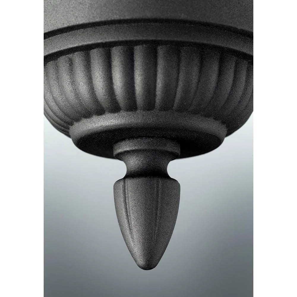 Westport Collection 1-Light Textured Black Clear Seeded Glass Traditional Outdoor Medium Wall Lantern Light by Progress Lighting 5 Westport Collection 1-Light Textured Black Clear Seeded Glass Traditional Outdoor Medium Wall Lantern Light by Progress Lighting - Image 3