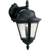 Westport Collection 1-Light Textured Black Clear Seeded Glass Traditional Outdoor Medium Wall Lantern Light by Progress Lighting -Progress Lighting Shop black progress lighting outdoor sconces p5863 31 64 1000