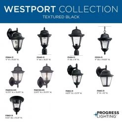 Westport Collection 1-Light Textured Black Clear Seeded Glass Traditional Outdoor Medium Wall Lantern Light by Progress Lighting 17 Westport Collection 1-Light Textured Black Clear Seeded Glass Traditional Outdoor Medium Wall Lantern Light by Progress Lighting -Progress Lighting Shop black progress lighting outdoor sconces p5863 31 76 1000