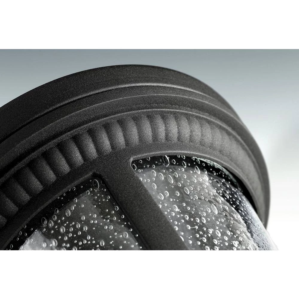 Westport Collection 1-Light Textured Black Clear Seeded Glass Traditional Outdoor Medium Wall Lantern Light by Progress Lighting 6 Westport Collection 1-Light Textured Black Clear Seeded Glass Traditional Outdoor Medium Wall Lantern Light by Progress Lighting - Image 4