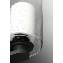 Compel Collection 1-Light Textured Black Clear Seeded Glass Modern Outdoor Medium Wall Lantern Light by Progress Lighting -Progress Lighting Shop black progress lighting outdoor sconces p6039 31 4f 1000