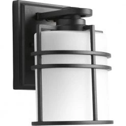 Format Collection 1-Light Textured Black Etched Glass Modern Craftsman Outdoor Small Wall Lantern Light by Progress Lighting 10 Format Collection 1-Light Textured Black Etched Glass Modern Craftsman Outdoor Small Wall Lantern Light by Progress Lighting -Progress Lighting Shop black progress lighting outdoor sconces p6062 31 c3 1000