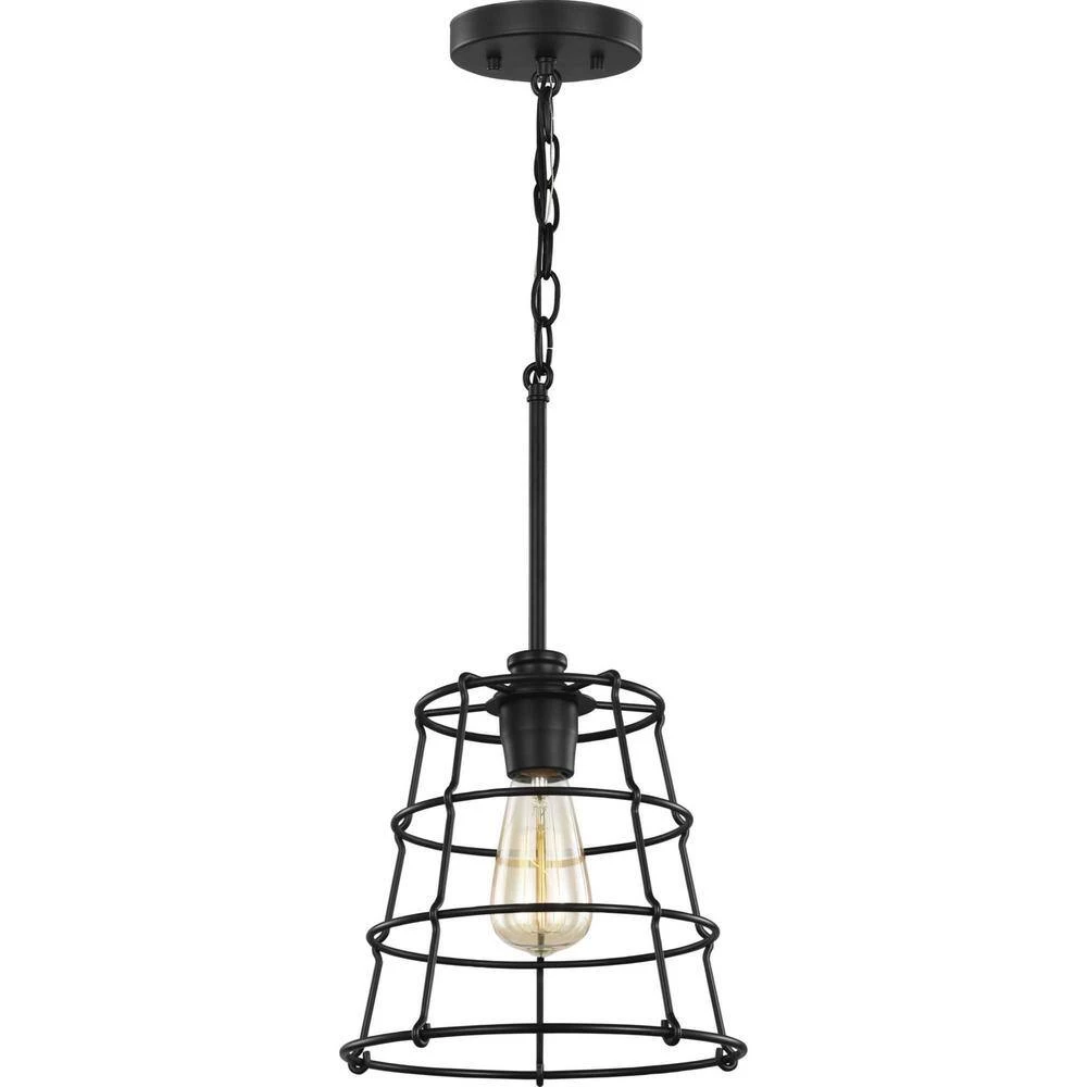 Chambers 1-Light Black Mini-Pendant by Progress Lighting 10 Chambers 1-Light Black Mini-Pendant by Progress Lighting - Image 8