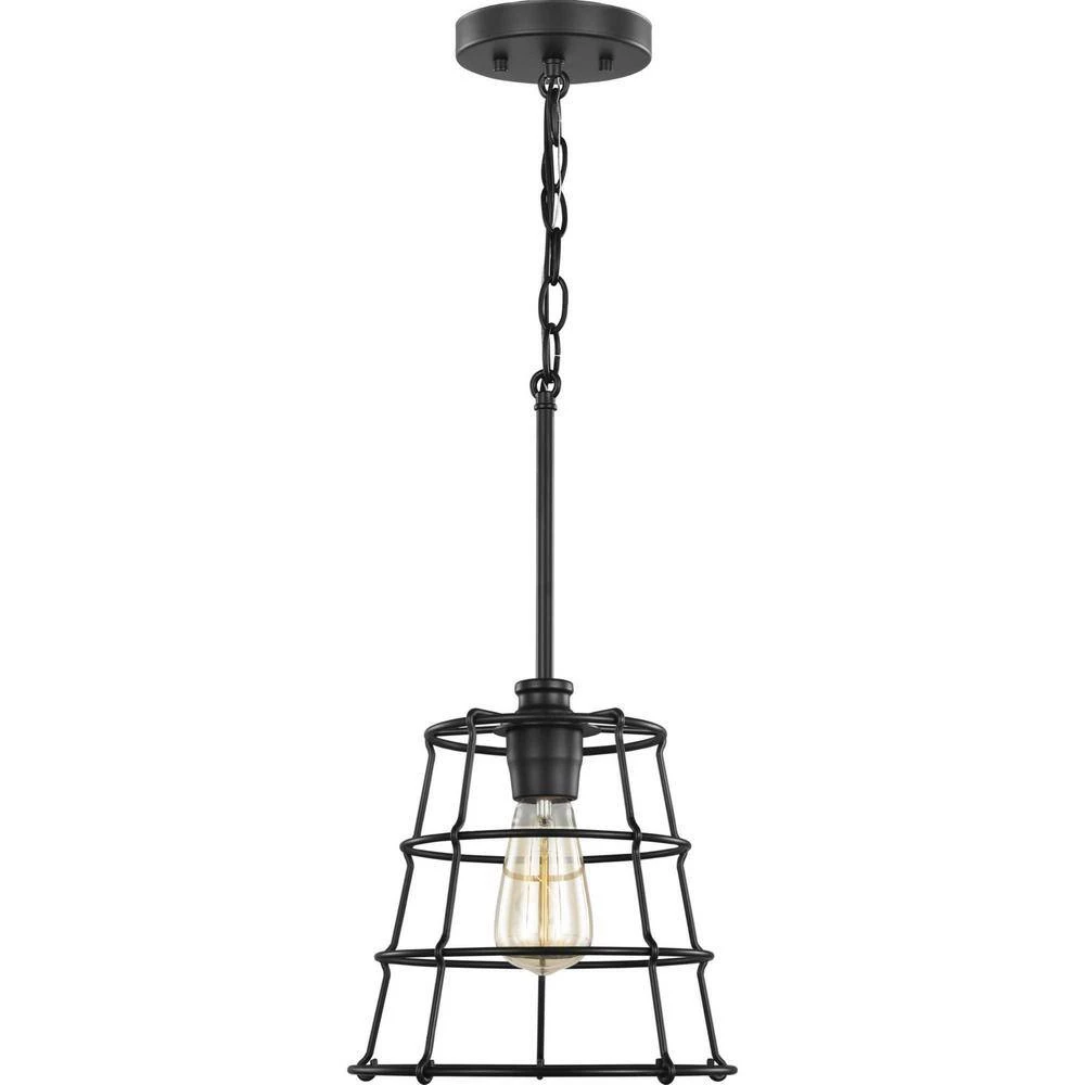 Chambers 1-Light Black Mini-Pendant by Progress Lighting 6 Chambers 1-Light Black Mini-Pendant by Progress Lighting - Image 4