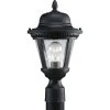 Westport Collection 1-Light Textured Black Clear Seeded Glass Traditional Outdoor Post Lantern Light by Progress Lighting -Progress Lighting Shop black progress lighting post lanterns p5445 31 64 1000