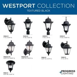 Westport Collection 1-Light Textured Black Clear Seeded Glass Traditional Outdoor Post Lantern Light by Progress Lighting -Progress Lighting Shop black progress lighting post lanterns p5445 31 fa 1000