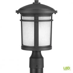 Wish Collection 1-Light Textured Black LED Outdoor Post Lantern by Progress Lighting 7 Wish Collection 1-Light Textured Black LED Outdoor Post Lantern by Progress Lighting -Progress Lighting Shop black progress lighting post lanterns p6443 3130k9di 40 1000