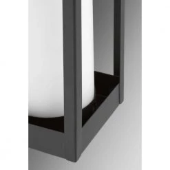 Patewood Collection 1-Light Matte Black Etched Opal Glass Farmhouse Outdoor Post Lantern Light by Progress Lighting -Progress Lighting Shop black progress lighting post light sets p540013 031 c3 1000