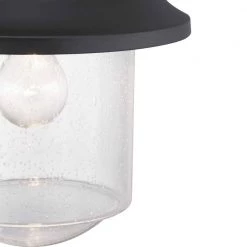 Weldon Collection 1-Light Textured Black Clear Seeded Glass Farmhouse Outdoor Post Lantern Light by Progress Lighting -Progress Lighting Shop black progress lighting post light sets p540019 031 c3 1000