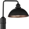 Englewood Collection 16 in. 1-Light Hammered Textured Black Farmhouse Outdoor Post Lantern Light by Progress Lighting -Progress Lighting Shop black progress lighting post light sets p540032 031 64 1000
