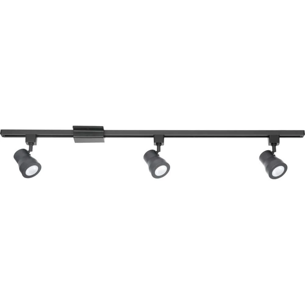 3.5 ft. Black Integrated LED Track Lighting Kit by Progress Lighting 3 3.5 ft. Black Integrated LED Track Lighting Kit by Progress Lighting
