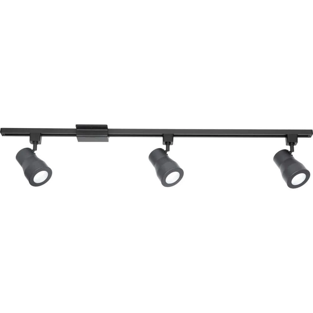 3.5 ft. Black Integrated LED Track Lighting Kit by Progress Lighting 3 3.5 ft. Black Integrated LED Track Lighting Kit by Progress Lighting