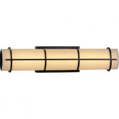 Grid LED Collection 1-Light Black White Linen Glass LED Modern Wall Light by Progress Lighting -Progress Lighting Shop black progress lighting vanity lighting p300332 031 30 c3 1000