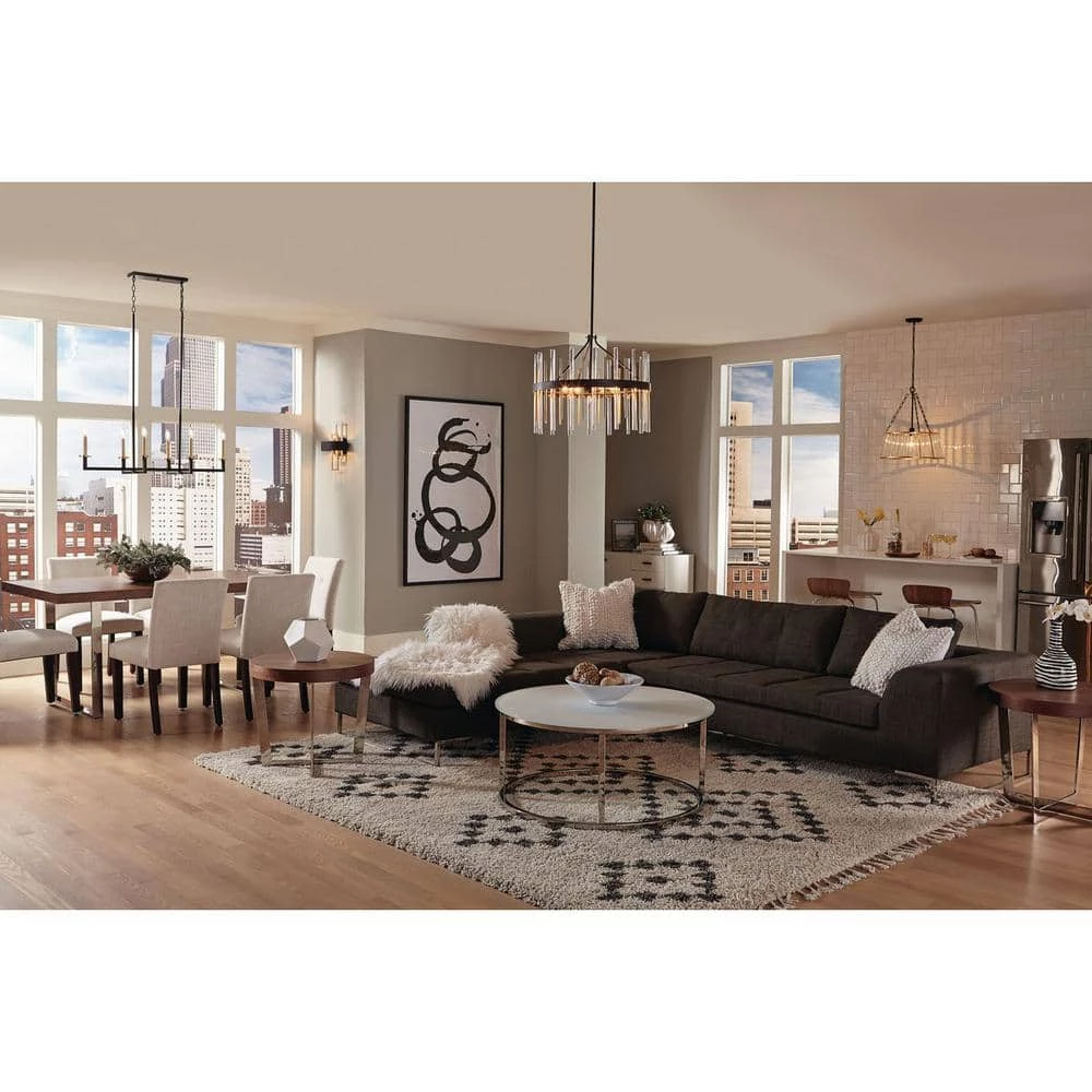 Adagio Collection 11 in. 2-Light Black and Gold Modern Wall Sconce for Hallways and Dining Rooms by Progress Lighting 10 Adagio Collection 11 in. 2-Light Black and Gold Modern Wall Sconce for Hallways and Dining Rooms by Progress Lighting - Image 8