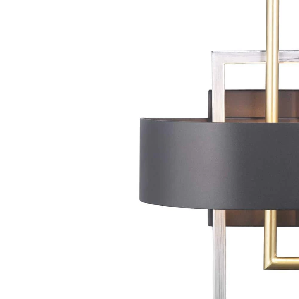 Adagio Collection 11 in. 2-Light Black and Gold Modern Wall Sconce for Hallways and Dining Rooms by Progress Lighting 5 Adagio Collection 11 in. 2-Light Black and Gold Modern Wall Sconce for Hallways and Dining Rooms by Progress Lighting - Image 3