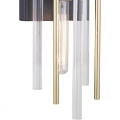 Orrizo Collection 6-3/8 in. 2-Light Black and Gold Modern Wall Sconce for Dining and Hallways by Progress Lighting -Progress Lighting Shop black progress lighting vanity lighting p710063 031 76 1000