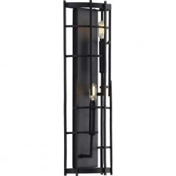 Torres 2-Light Black Wall Sconce by Progress Lighting