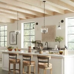 Hinton Collection 1-Light Black Clear Seeded Glass Swing Arm Adjustable Coastal Farmhouse Wall Light Sconce by Progress Lighting -Progress Lighting Shop black progress lighting wall lamps p710094 031 fa 1000