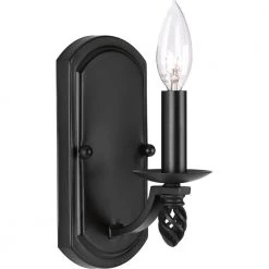 Greyson Collection 1-Light Black Wall Sconce by Progress Lighting