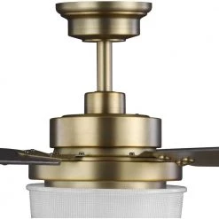 Tempt 52 in. Integrated LED Brass Ceiling Fan with Light by Progress Lighting 16 Tempt 52 in. Integrated LED Brass Ceiling Fan with Light by Progress Lighting -Progress Lighting Shop brass progress lighting ceiling fans with lights p2578 16330k 1d 1000