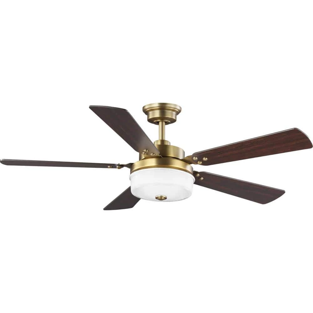 Tempt 52 in. Integrated LED Brass Ceiling Fan with Light by Progress Lighting 10 Tempt 52 in. Integrated LED Brass Ceiling Fan with Light by Progress Lighting - Image 8