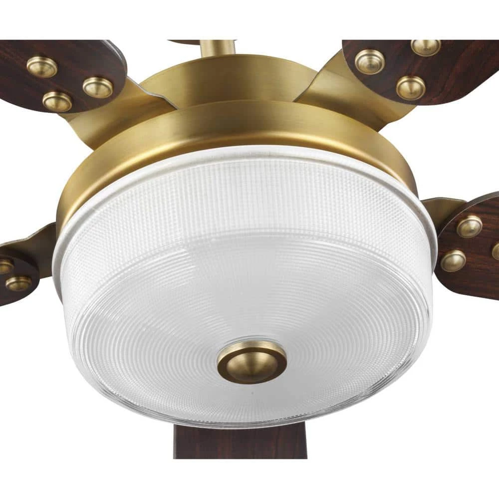 Tempt 52 in. Integrated LED Brass Ceiling Fan with Light by Progress Lighting 11 Tempt 52 in. Integrated LED Brass Ceiling Fan with Light by Progress Lighting - Image 9