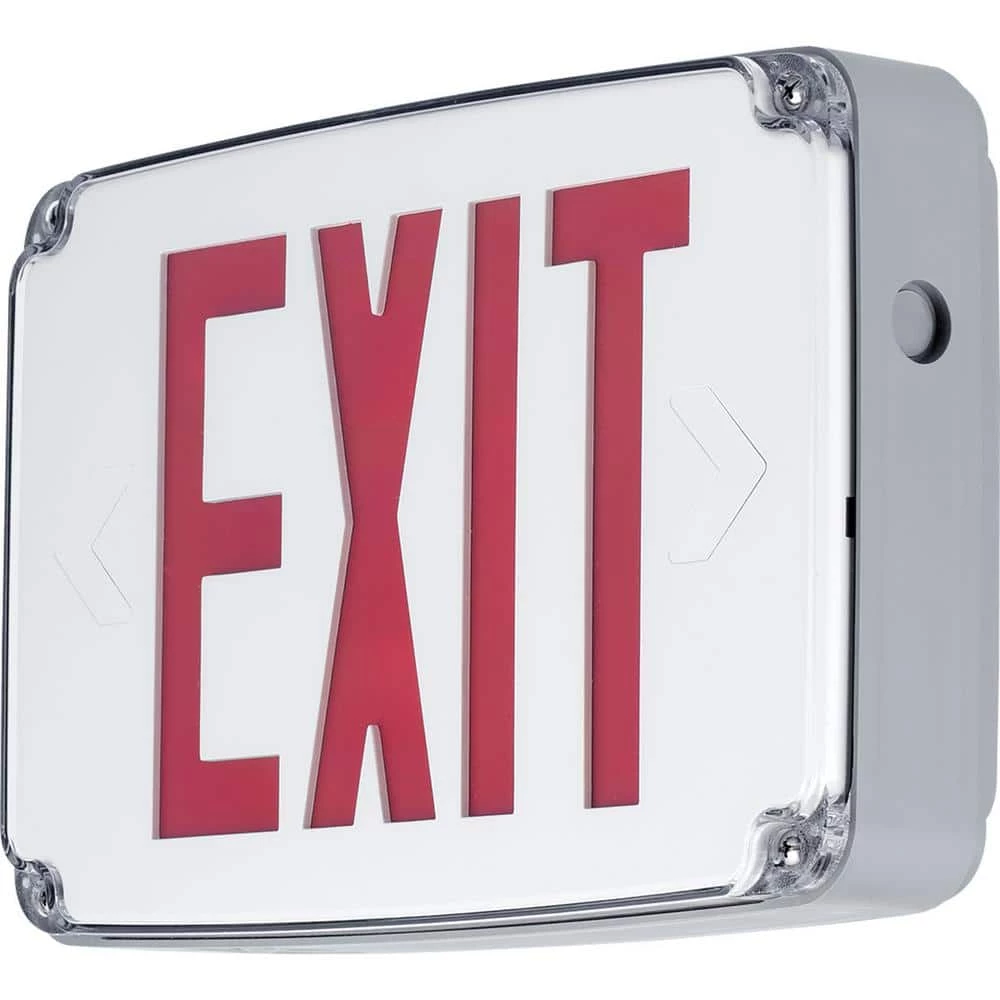 120-Volt White Integrated LED Exit Sign by Progress Lighting 3 120-Volt White Integrated LED Exit Sign by Progress Lighting