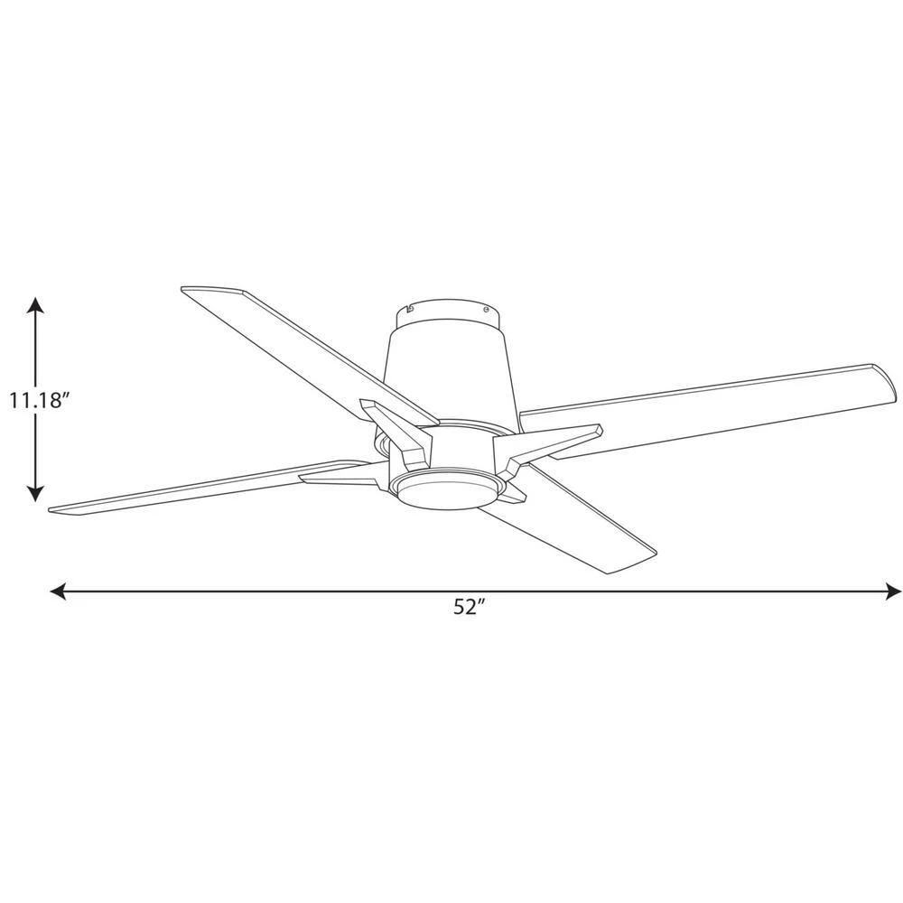 Lindale 52 in. Architectural Bronze Ceiling Fan by Progress Lighting 10 Lindale 52 in. Architectural Bronze Ceiling Fan by Progress Lighting - Image 8