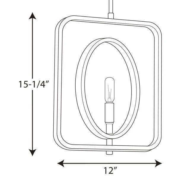 Swing 1 -Light Antique Bronze Pendant by Progress Lighting 5 Swing 1 -Light Antique Bronze Pendant by Progress Lighting - Image 3