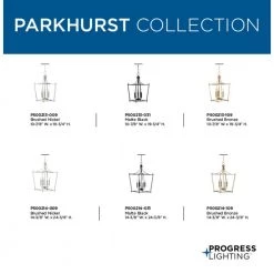 Parkhurst 4-Light Brushed Bronze Foyer Pendant by Progress Lighting -Progress Lighting Shop brushed bronze progress lighting chandeliers p500214 109 a0 1000