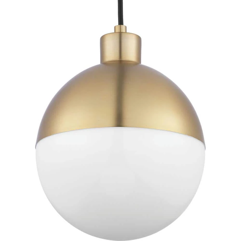 Globe 9-Watt Brushed Bronze Integrated LED Pendant by Progress Lighting 3 Globe 9-Watt Brushed Bronze Integrated LED Pendant by Progress Lighting