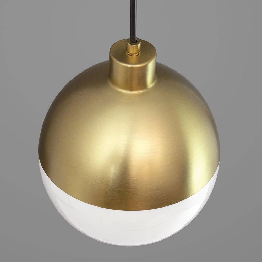 Globe 9-Watt Brushed Bronze Integrated LED Pendant by Progress Lighting 4 Globe 9-Watt Brushed Bronze Integrated LED Pendant by Progress Lighting - Image 2