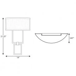 LED Shaded Sconce 1-Light Brushed Bronze Square Wall Sconce by Progress Lighting -Progress Lighting Shop brushed bronze progress lighting vanity lighting p710054 109 30 c3 1000