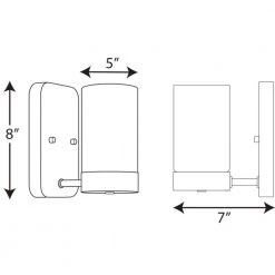 Elevate Collection 1-Light Brushed Bronze Etched White Glass Mid-Century Modern Bath Vanity Light by Progress Lighting 17 Elevate Collection 1-Light Brushed Bronze Etched White Glass Mid-Century Modern Bath Vanity Light by Progress Lighting -Progress Lighting Shop brushed bronze progress lighting wall sconces p300020 109 31 1000